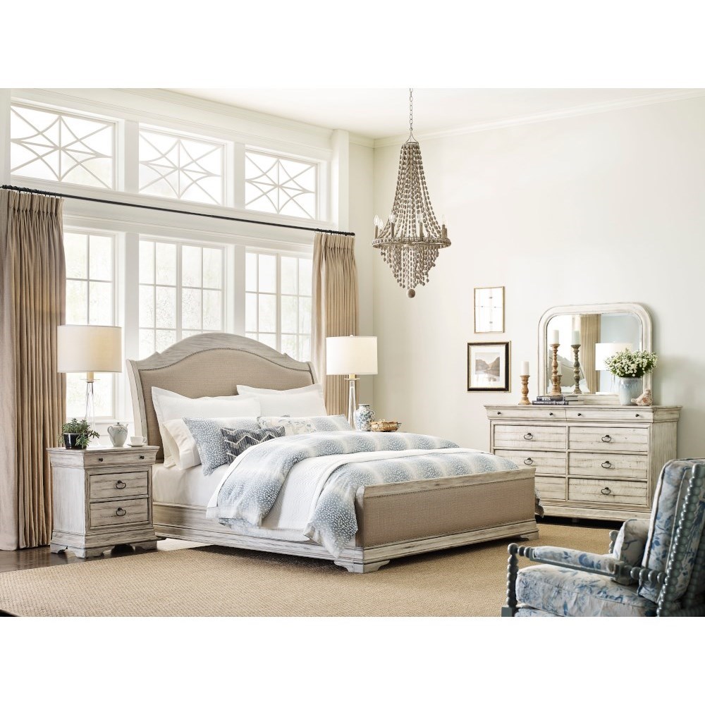 King size upholstered sales bed set